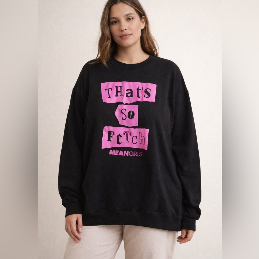 Mean Girls “That’s So Fetch” Black Sweatshirt XXL Graphic Pullover